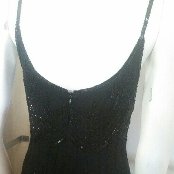 Papell Boutique Black Cocktail Dress - Picture 4 of 8